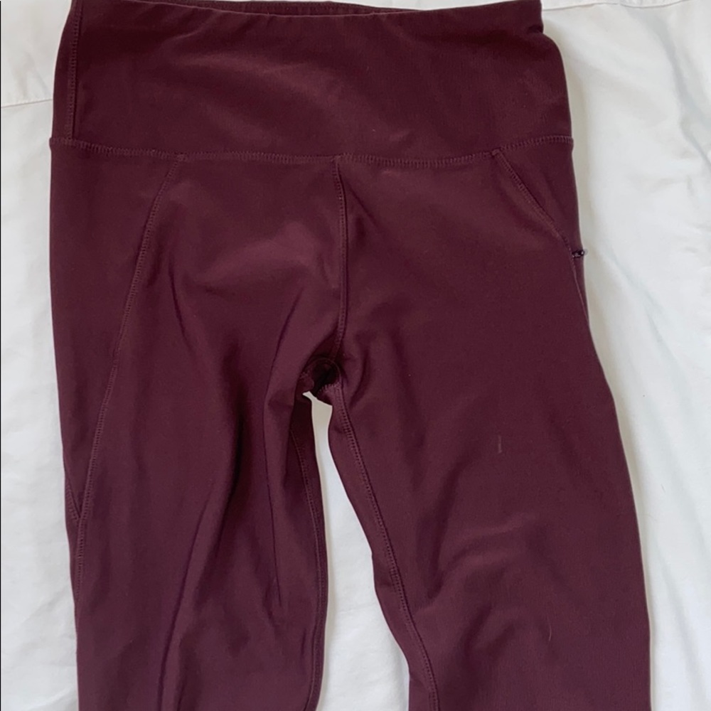Purple high rise leggings